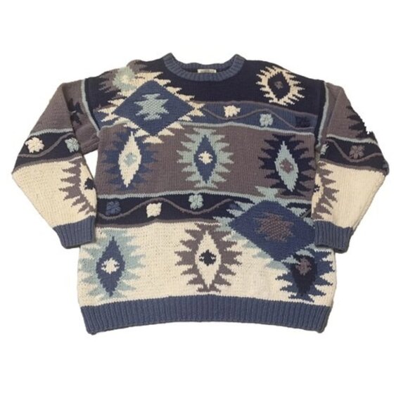 VINTAGE Hand Knitted Sweater Women's Size Medium - Susann D Knitted by Hand - Picture 1 of 10